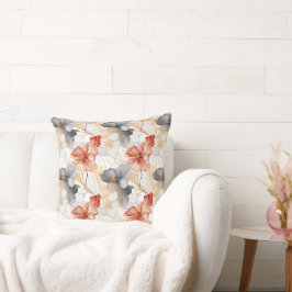 Almofada Linda feminina Peach Blue e White Floral