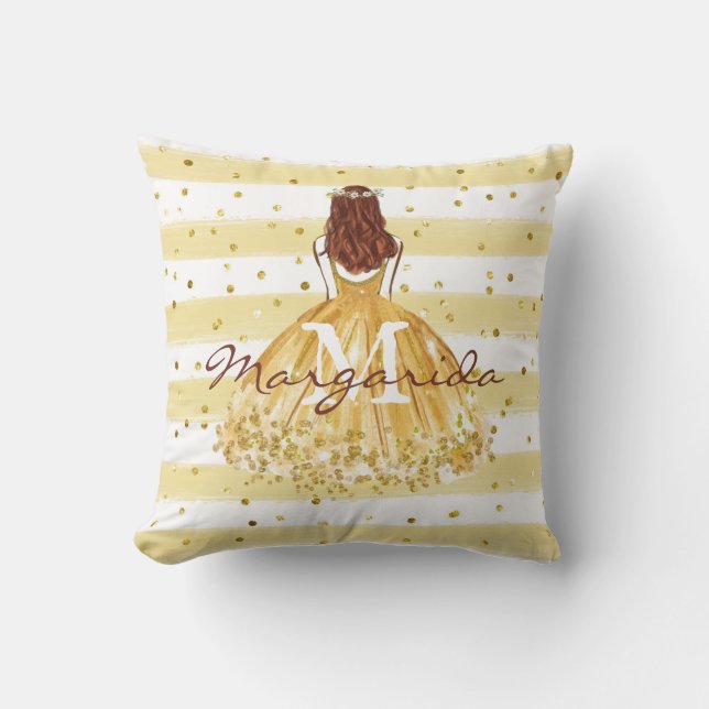 Almofada Linda Garota Com Vestido (Frente)