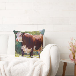 Almofada Linda Hereford Bull