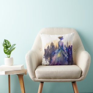 Almofada Linda Mulher Abstrato Fairytale City Princess