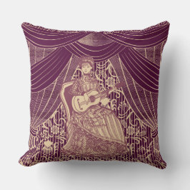 Almofada Linda senhora com violão