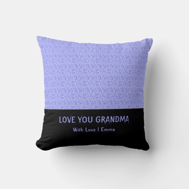 Almofada Lindo azul lavanda, Elegante  (Frente)