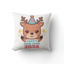 lindo travesseiro de ano novo festivo 2026