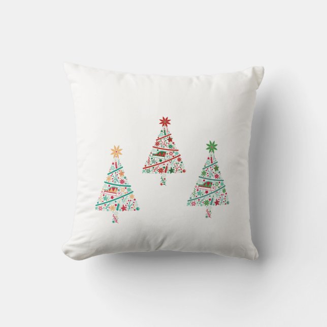 Almofada 🏠 “Lindo Travesseiro de Natal | Elegante Hol (Frente)