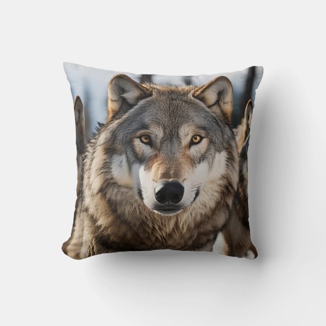 Almofada Lindo Travesseiro Lobo! (Frente)