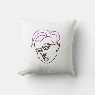 Almofada Line Sketch Throw Pillow