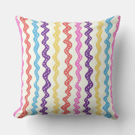 Almofada lineas multicolores