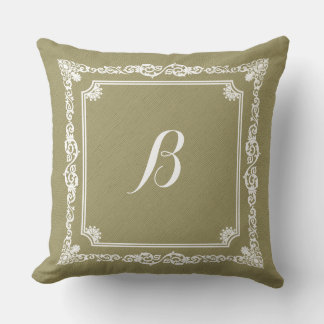 Almofada Linen Verde Sage E Quadro Branco