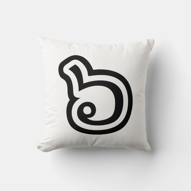 Almofada Língua Tailandesa Número 6 / Seis / ๖ (Ho/Hok) (Frente)