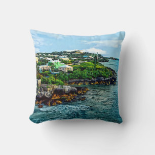 Almofada Linha costeira de St George Bermuda