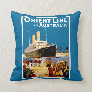 Almofada Linha de Oriente a Austrália