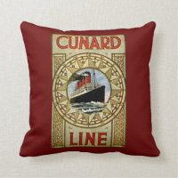 Linha propaganda de Cunard da linha de cruzeiros