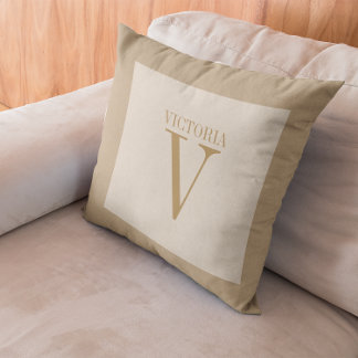 Almofada Linhagem De Cerco Leve Com Monograma De Banho