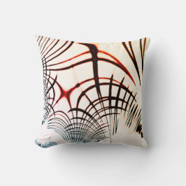 Almofada Linhas cruzadas de cores variadas em fundo claro