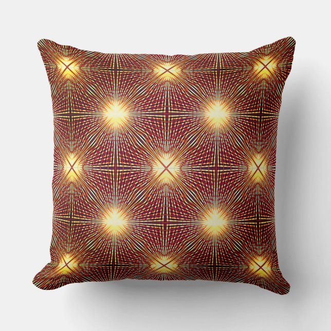 Almofada Linhas de repetição largas que geram círculos de l (Frente)