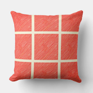 Almofada Linhas Diagonais Maroon