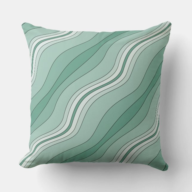 Almofada Linhas em camadas em tons de Travesseiro decorativ (Frente)