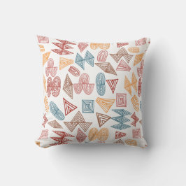 Almofada linhas formas abstratas travesseiro modelado do