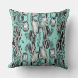 Almofada Linhas pixelizadas cruzadas formando quadrados abs