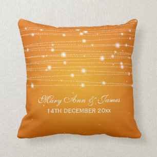 Almofada Linhas Sparkling do favor elegante do casamento