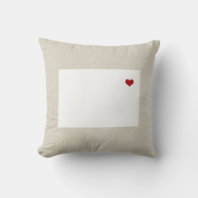 Almofada Linho do falso do travesseiro do estado de (Frente)