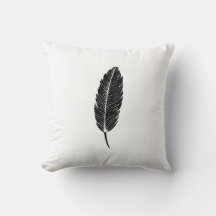 Linogravura de Pena Rústica Preto e Branco