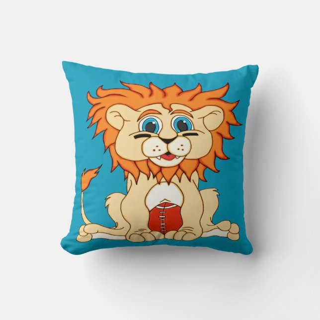 Almofada Lion de futebol (Frente)
