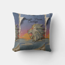Almofada Lion Papercut Decorative Throw Pillow