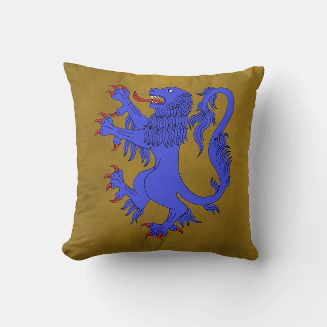 Almofada Lion Rampant Azure (Frente)
