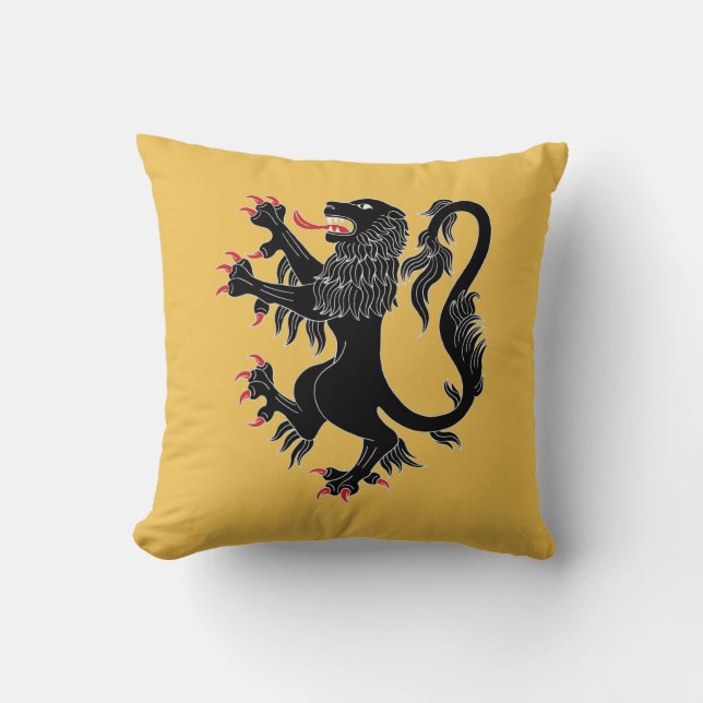 Almofada Lion Rampant Sable (Frente)