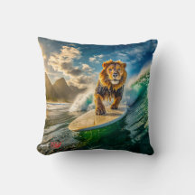 Lion Surfing Design por Rich AMeN Gill