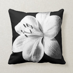 Almofada Lírio preto e branco