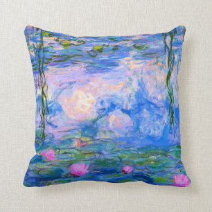 Almofada Lírios Claude Monet Restaurados