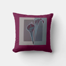 Almofada Lírios contemporâneos do travesseiro do desenhista