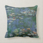 Almofada Lírios De Água Do Monet Vintage<br><div class="desc">Monet Water Lily</div>
