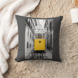 Almofada Lisboa Portugal Retro Tram Vintage Souvenir