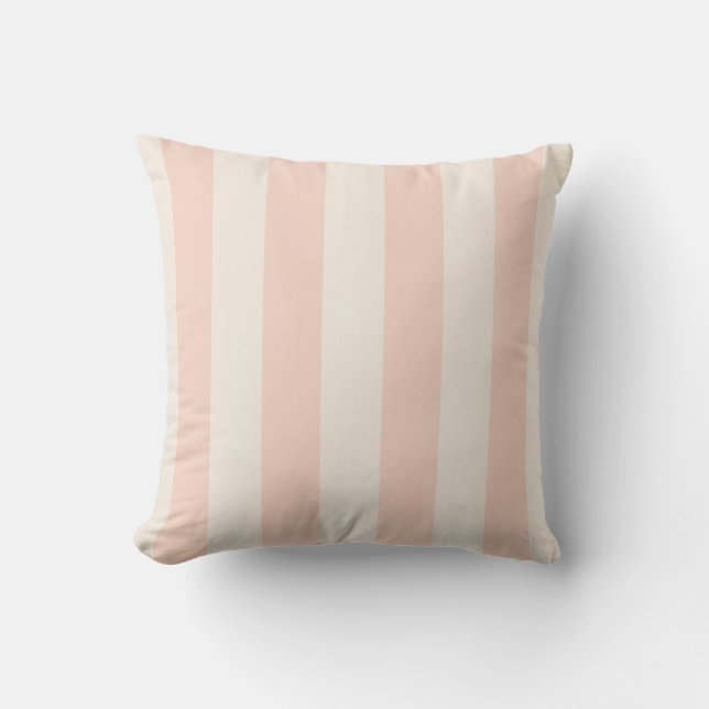 Almofada Listra Ousada Rosa e Creme (Frente)