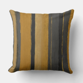 Almofada listras amarelas e cinzas