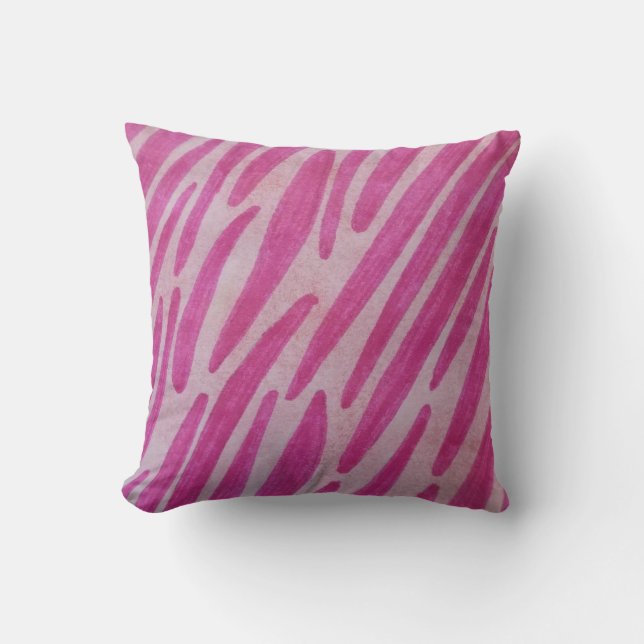 Almofada Listras de zebra rosa (Frente)