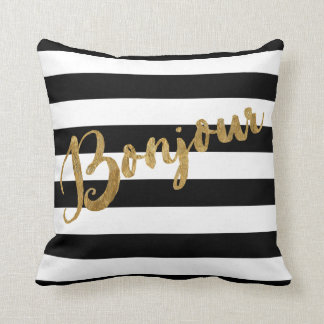 Almofada Listras douradas de Bonjour