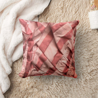 Almofada Listras Retro Boho Rosa Poeira Bege Rosa Oliva 3D