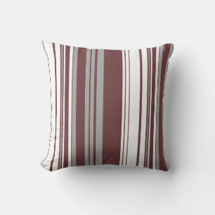 Almofada Listras Vintage Marrom Arte Design Abstrato