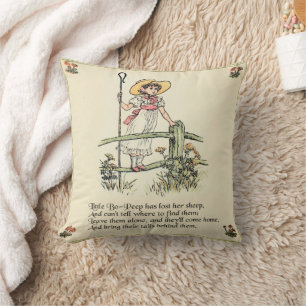 Almofada Little Bo-Peep: Clássico de Kate Greenaway Nursery