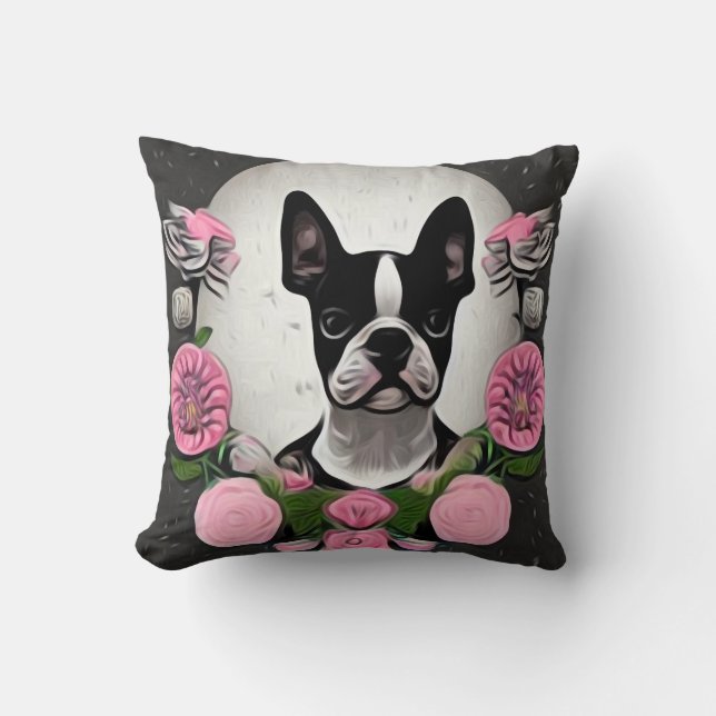 Almofada Little Boston Terrier (Frente)