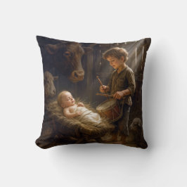 Almofada Little Boy tocando seu tambor para bebê em Manger