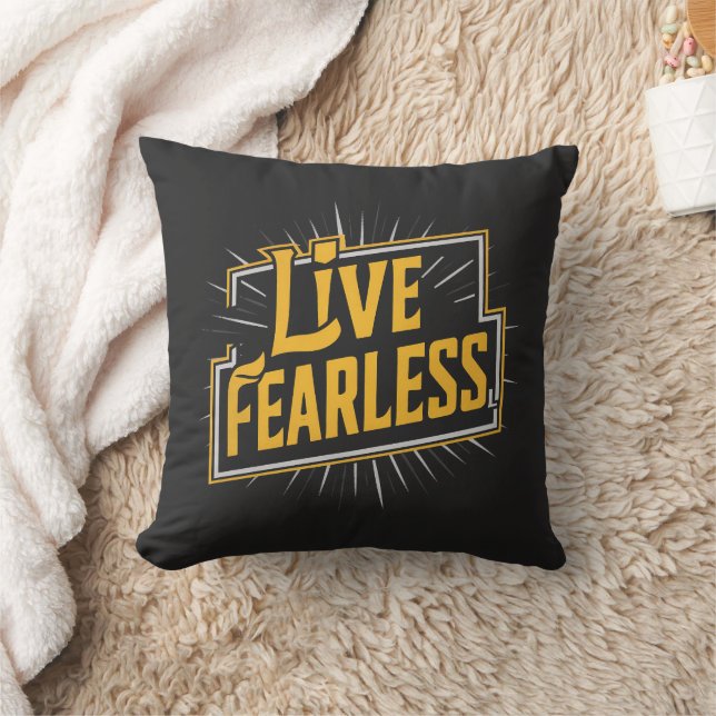 Almofada Live Fearless - inspiration et motivation (Cobertor)