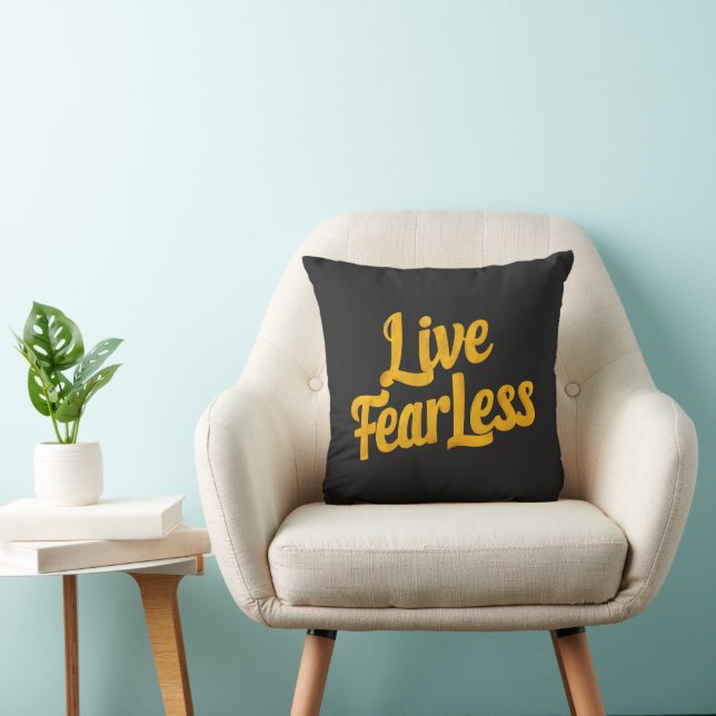 Almofada Live Fearless - Motivation (Cadeira)