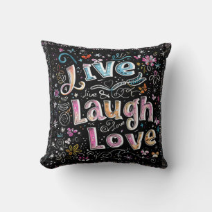 Almofada Live, Love and Laugh