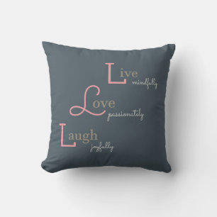 Almofada Live Love Laugh