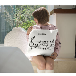 Almofada Livre como pássaro, pássaros cantores atuando como